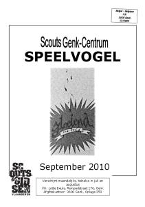 SPEELVOGEL. September 2010