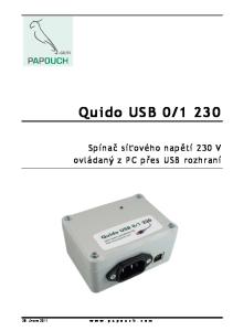 Spínač síťového napětí 230 V ovládaný z PC přes USB rozhraní. 28. února 2011 w w w. p a p o u c h. c o m