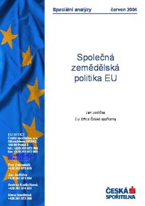 Společná zemědělská politika EU