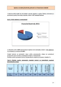 Správa o úradnej kontrole potravín vo Vianočnom období