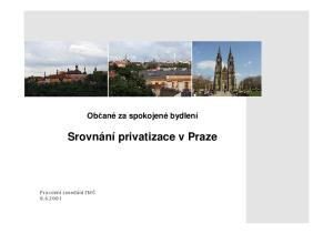 Srovnání privatizace v Praze