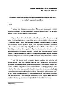 Stanovisko Křesťanských sborů k návrhu nového občanského zákoníku ve vztahu k uzavírání manželství