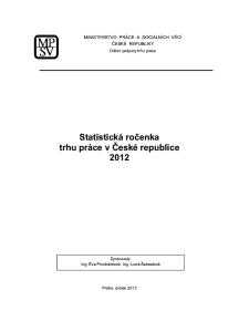 Statistická ročenka trhu práce v České republice 2012