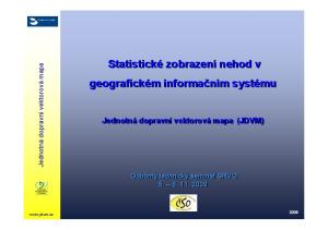 Statistické zobrazení nehod v geografickém informačním systému