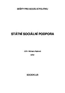 STÁTNÍ SOCIÁLNÍ PODPORA