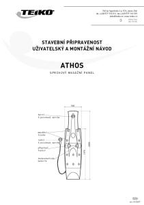 STAVEBNÍ PŘIPRAVENOST UŽIVATELSKÝ A MONTÁŽNÍ NÁVOD ATHOS