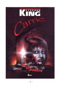 Stephen King. Carrie - 1 -