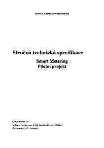 Stručná technická specifikace