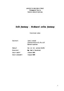 Svět fantasy - Hrdinové světa fantasy