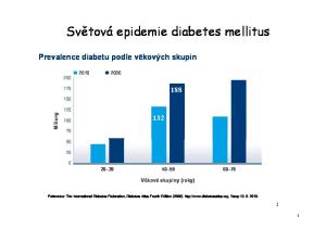 Světová epidemie diabetes mellitus