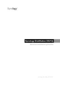 Synology DiskStation DS212j Stručná instalační příručka