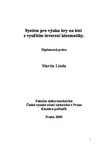 Systém pro výuku hry na bicí s využitím inverzní kinematiky