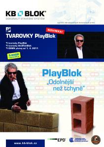 systém vibr olisovaných betonových pr vků TVAROVKY PlayBlok tvarovky PlayBlok tvarovky WallFishBlok CENÍK platný od