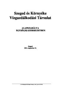 Szeged és Környéke Vízgazdálkodási Társulat