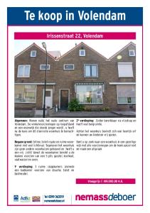 Te koop in Volendam. Irissenstraat 22, Volendam