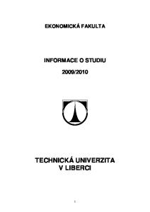 TECHNICKÁ UNIVERZITA V LIBERCI