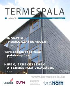 TERMÉSPALA.  INNOVATÍV HOMLOKZATBURKOLAT. Terméspala rögzítése palakampóval 4. oldal MAGAZIN oldal. 5