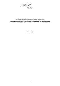 Tézisfüzet. The Buddhāvatam saka-sūtra and Its Chinese Interpretation: The Huayan Understanding of the Concepts of Ālayavijñāna and Tathāgatagarbha