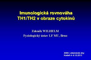 TH2 v obraze cytokinů