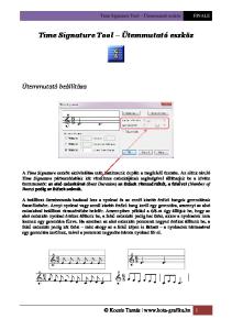 Time Signature Tool Ütemmutató eszköz