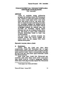 TINJAUAN KONSEPTUAL TERHADAP KOMPILASI & KODIFIKASI (TADWI>N) H}ADIS\ Oleh: Jamaluddin *