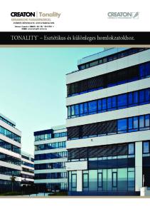 TONALITY Esztétikus és különleges homlokzatokhoz