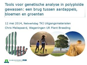 Tools voor genetische analyse in polyploïde gewassen: een brug tussen aardappels, bloemen en groenten