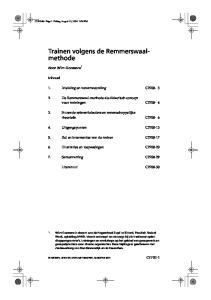 Trainen volgens de Remmerswaalmethode