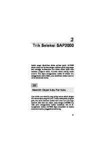Trik Seleksi SAP2000