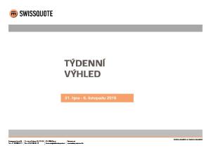 TÝDENNÍ VÝHLED. 31. října - 6. listopadu 2016 DISCLAIMER & DISCLOSURES. CH-1196 Gland