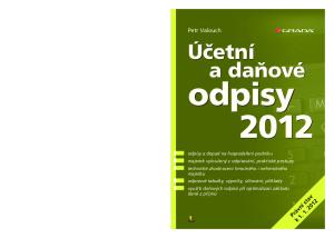 Účetní a daňové odpisy 2012