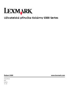 Uživatelská příručka tiskárny S300 Series