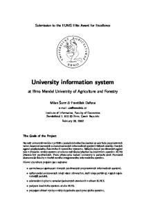 University information system