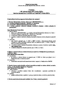 Usnesení z 96. jednání Rady MČ Praha-Zličín, která se konala dne na Úřadě MČ Praha-Zličín