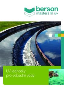 UV jednotky pro odpadní vody