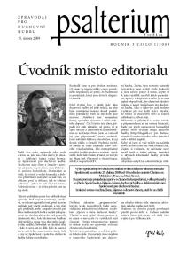 Úvodník místo editorialu