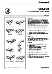 V2000BB BB termosztatikus radiátorszelep
