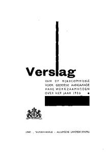 VAN DE RIJKSCOMMISSIE VOOR GEODESIE AANGAANDE HARE WERKZAAMHEDEN OVER HET JAAR 1938 m 1940, 'S-GRAVENHAGE - ALGEMEENE LANDSDRUKKERIJ