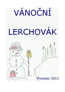 VÁNOČNÍ LERCHOVÁK Prosinec 2013