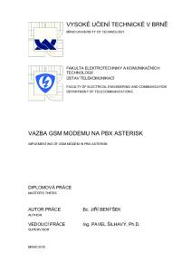 VAZBA GSM MODEMU NA PBX ASTERISK