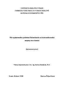 Vliv opakovaného podávání flubendazolu na biotransformační enzymy ovce domácí