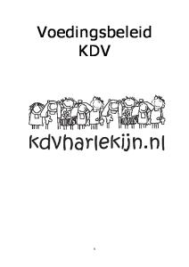 Voedingsbeleid KDV 1