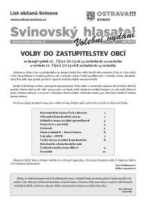 VOLBY DO ZASTUPITELSTEV OBCÍ