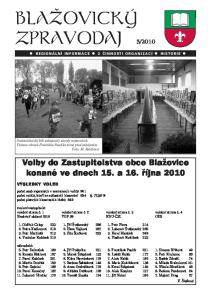 Volby do Zastupitelstva obce Blažovice konané ve dnech 15. a 16. října 2010