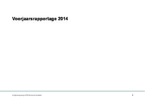 Voorjaarsrapportage Voorjaarsrapportage 2014 Gemeente IJsselstein 1