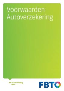 Voorwaarden. Autoverzekering