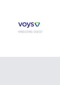 voys HANDLEIDING GIGASET