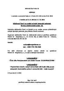 Výběrové řízení na prodej volných bytových jednotek formou elektronické aukce -15