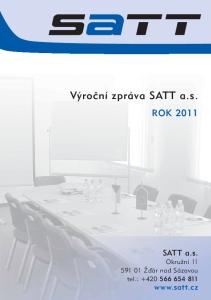 Výroční zpráva SATT a.s