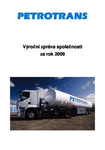 Výroční zpráva společnosti za rok 2009